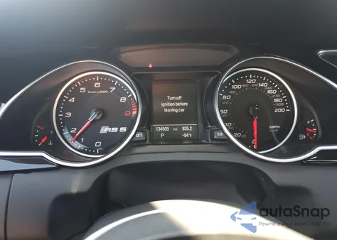 2013 Audi Rs5 z USA, uszkodzony, nr VIN WUAC6AFR1DA900836